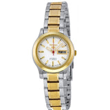 SEIKO 5 SYMD90K1P AUTOMATIC SILVER STAINLESS STEEL WOMEN'S WATCH