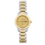 SEIKO 5 SYMD92K1P GOLD DIAL STAINLESS STEEL WOMEN'S WATCH