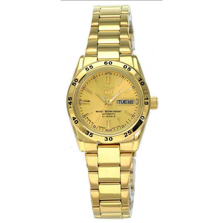 SEIKO 5 SYMG44K1 AUTOMATIC STAINLESS STEEL WOMEN'S GOLD WATCH - H2 Hub Watches