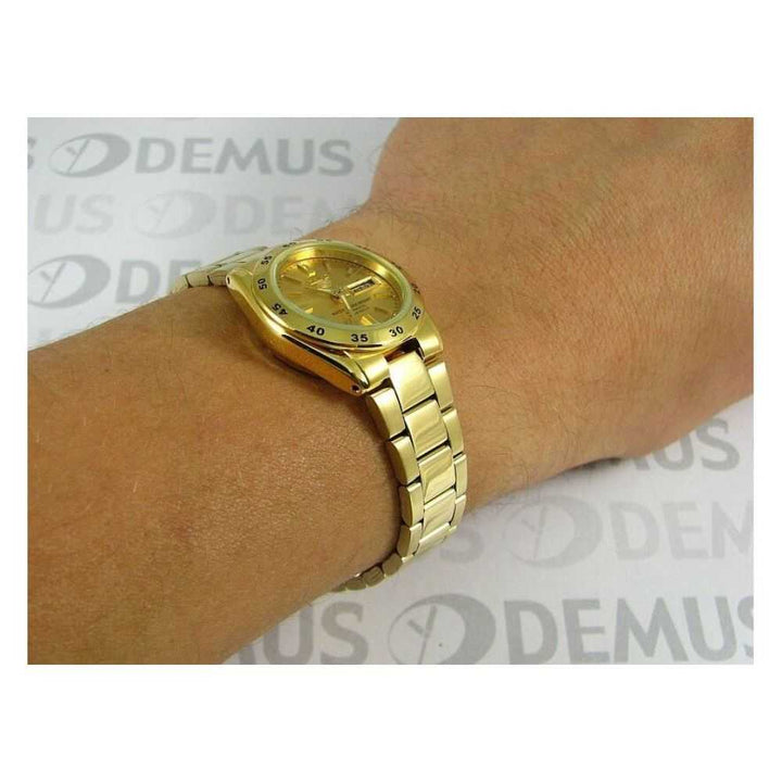SEIKO 5 SYMG44K1 AUTOMATIC STAINLESS STEEL WOMEN'S GOLD WATCH - H2 Hub Watches