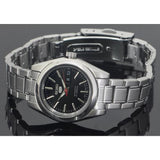 SEIKO 5 SYMK17K1 BLACK DIAL STAINLESS STEEL WATCH WOMEN'S WATCH