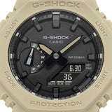 CASIO G-SHOCK GA-2100-5ADR ANALOG DIGITAL BEIGE RESIN STRAP MEN'S WATCH
