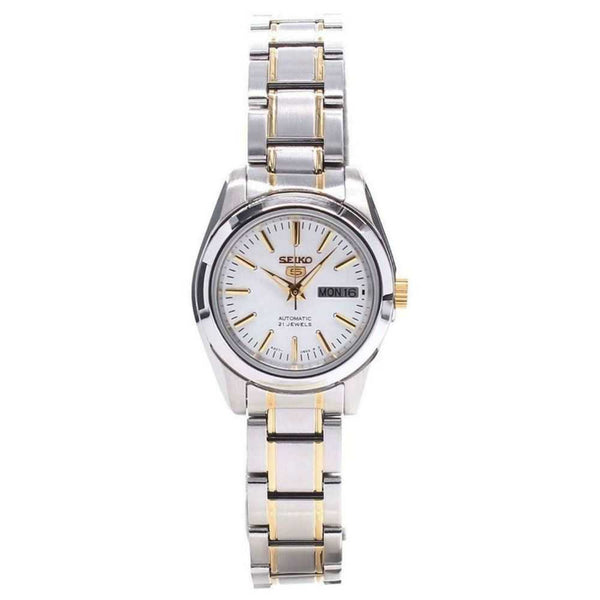 SEIKO 5 SYMK19K1 AUTOMATIC STAINLESS STEEL TWO TONE WOMEN'S WATCH - H2 Hub Watches