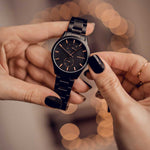ARIES GOLD ENCHANT BLACK STAINLESS STEEL LIBERTY L 5031 BK-BK WOMEN'S WATCH - H2 Hub Watches