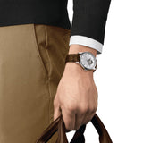 TISSOT LE LOCLE POWERMATIC 80 BROWN LEATHER MEN WATCH T0064071603301