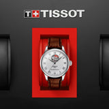 TISSOT LE LOCLE POWERMATIC 80 BROWN LEATHER MEN WATCH T0064071603301