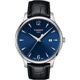 TISSOT T0636101604700 BLACK LEATHER MENS WATCH