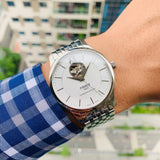 TISSOT T0639071103800 TRADITION POWERMATIC 80 OPEN HEART MEN'S WATCH