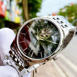 TISSOT T0639071105800 TRADITION POWERMATIC 80 OPEN HEART MEN'S WATCH