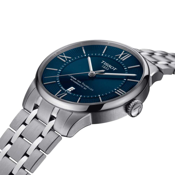 TISSOT T0994071104800 CHEMIN DES TOURELLES POWERMATIC 80 MEN'S WATCH - H2 Hub Watches
