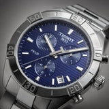 TISSOT T1016171104100 PR 100 CHRONO CLASSIC STAINLESS STEEL DRESS WATCH GREY MEN'S WATCH