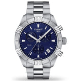 TISSOT T1016171104100 PR 100 CHRONO CLASSIC STAINLESS STEEL DRESS WATCH GREY MEN'S WATCH