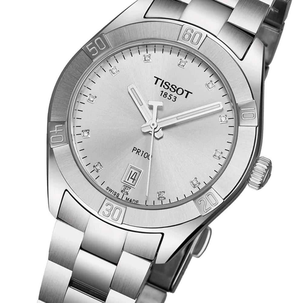 TISSOT T1019101103600 PR 100 SPORT CHIC WOMEN'S WATCH - H2 Hub Watches