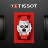 TISSOT PRC 200 T1144171703702 RED SILICONE STRAP MEN WATCH