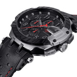 Tissot T-Race MotoGP Chronograph Black Dial Synthetic Strap Men Watch T1154272705701