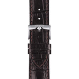 TISSOT T-SPORT XL T1166171629700 STAINLESS STEEL CHRONOGRAPH BROWN LEATHER MEN'S WATCH