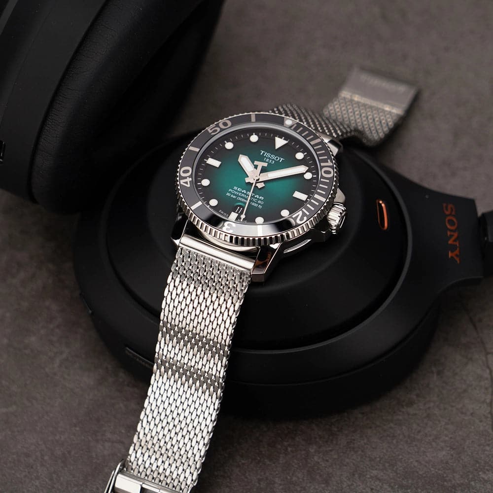 TISSOT T1204071109100 SEASTAR 1000 POWERMATIC 80 MEN S WATCH H2 Hub