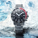 TISSOT T1204171105101 SEASTAR BLACK DIAL STAINLESS STEEL MEN'S WATCH