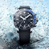 TISSOT T1204171705102 SEASTAR BLACK DIAL CHRONOGRAPH MEN'S WATCH