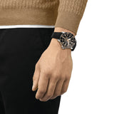 TISSOT T1206071744101 BLACK RUBBER STRAP MEN WATCH