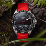 TISSOT T-TOUCH T1214204705101 RED SILICONE STRAP MEN WATCH