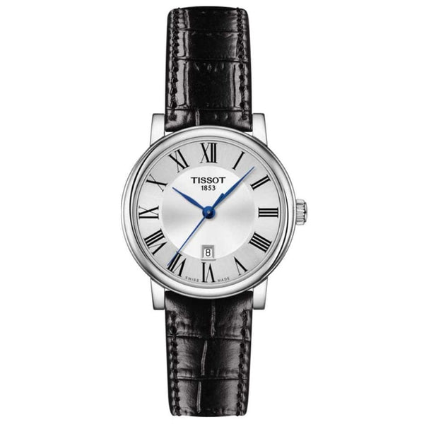tissot women's silver watch