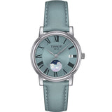 Tissot Light Blue Dial And Leather Strap Women Watch T1222231635300