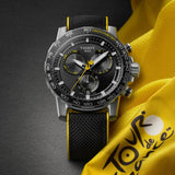 TISSOT T1256171705100 SPECIAL BLACK STAINLESS STEEL WITH EXTRA LEATHER STRAP MEN'S WATCH