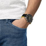 TISSOT T1256171705100 SPECIAL BLACK STAINLESS STEEL WITH EXTRA LEATHER STRAP MEN'S WATCH