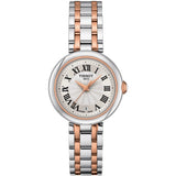 TISSOT T1260102201301 BELLISIMA SMALL SILVER AND ROSE GOLD STAINLESS STEEL WOMEN'S WATCH