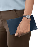 TISSOT AUTOMATIC BELLISSIMA BLUE LEATHER WOMEN'S WATCH T1262071601300