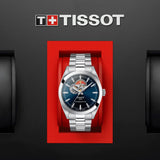 Tissot Powermatic Blue Dial Silver Stainless Steel Strap Men Watch T1274071104101