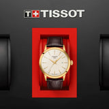 Tissot Classic Ivory Dial Brown Leather Strap Unisex Watch T1294103626100