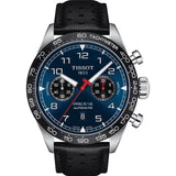 TISSOT PRS 516 T1316271604200 BLACK LEATHER STRAP MEN WATCH