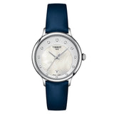 TISSOT T-LADY T1332101611600 BLUE LEATHER STRAP WOMEN'S WATCH