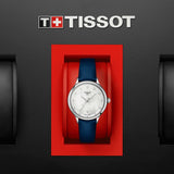 TISSOT T-LADY T1332101611600 BLUE LEATHER STRAP WOMEN'S WATCH