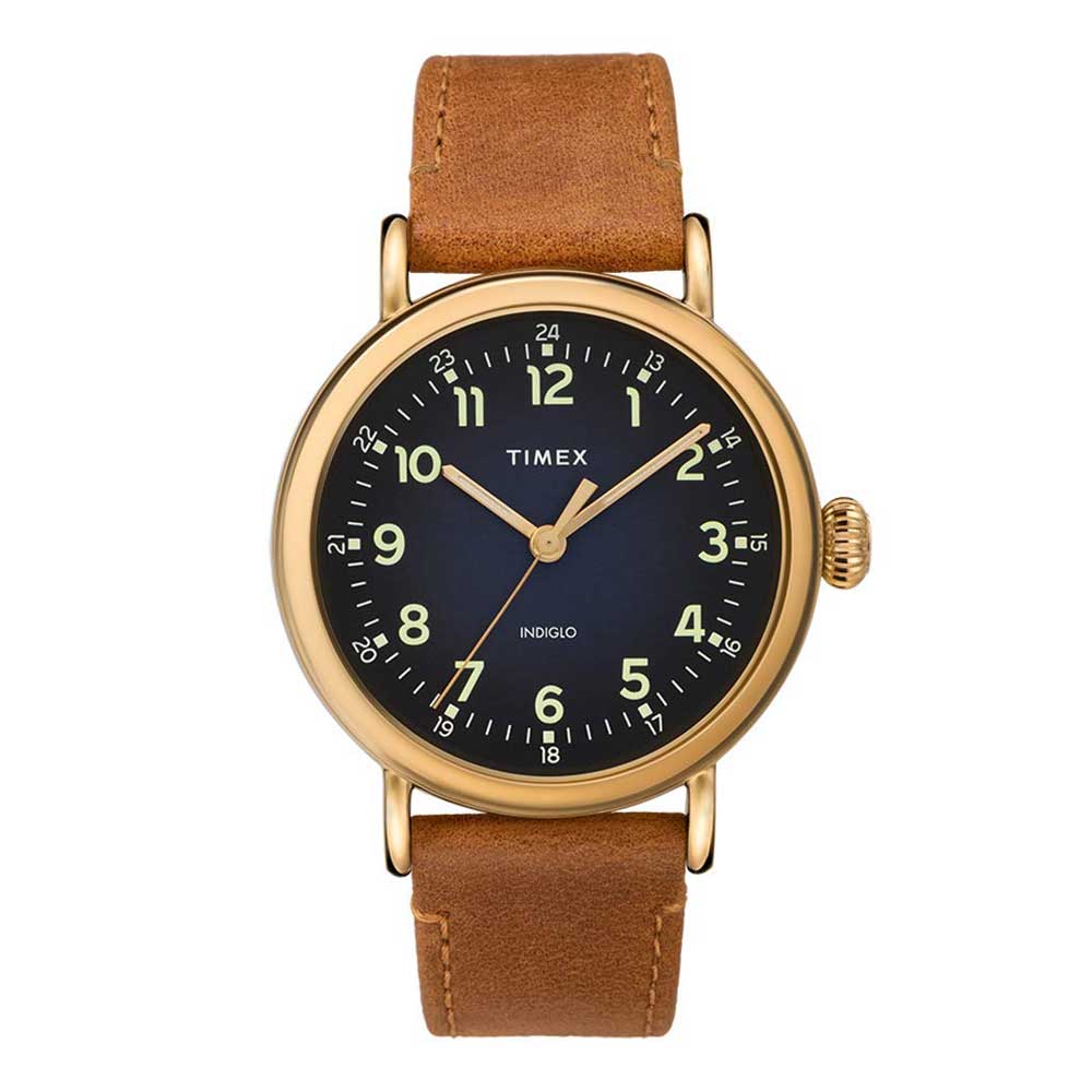 TIMEX TW2T20000 BROWN LEATHER MEN'S WATCH - H2 Hub Watches