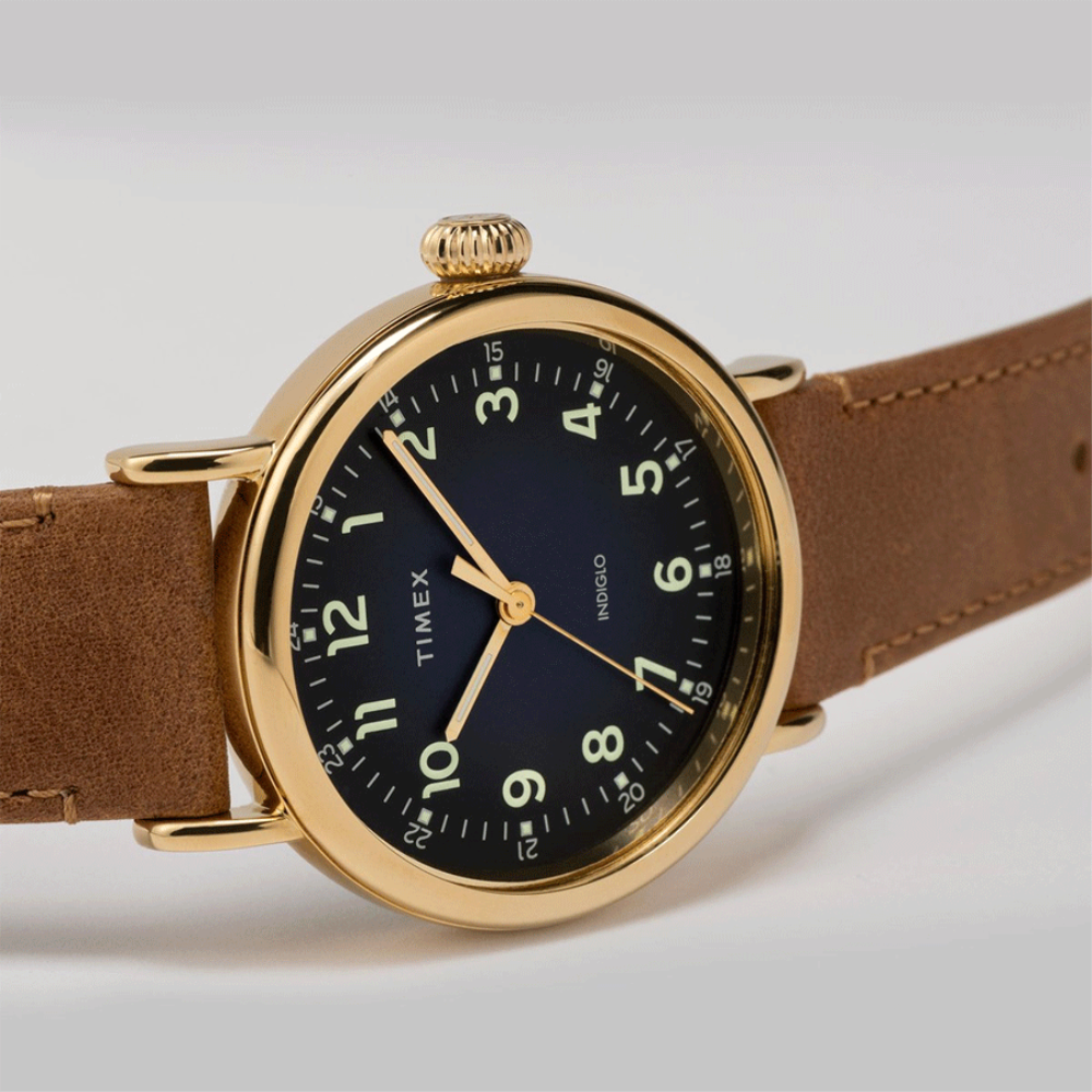 TIMEX TW2T20000 BROWN LEATHER MEN'S WATCH - H2 Hub Watches