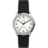 TIMEX TW2U21700 BLACK LEATHER WOMEN'S WATCH