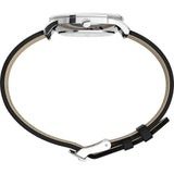 TIMEX TW2U21700 BLACK LEATHER WOMEN'S WATCH