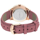 TIMEX TW2U81000 PINK LEATHER WOMEN'S WATCH