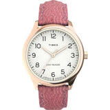 TIMEX TW2U81000 PINK LEATHER WOMEN'S WATCH
