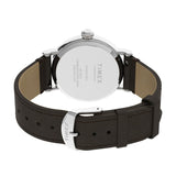 TIMEX TW2U86300 LEATHER STRAP UNISEX WATCH