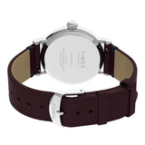 TIMEX TW2U86500 BROWN LEATHER UNISEX WATCH