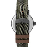TIMEX TW2U89700 FABRIC & LEATHER STRAP MEN'S WATCH