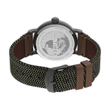 TIMEX TW2U89700 FABRIC & LEATHER STRAP MEN'S WATCH