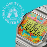 TIMEX INDIGLO COCA-COLA TW2V25900 STAINLESS STEEL UNISEX'S WATCH