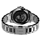 Timex Black Dial With Silver Stainless Steel Strap Men Watch TW2V27400