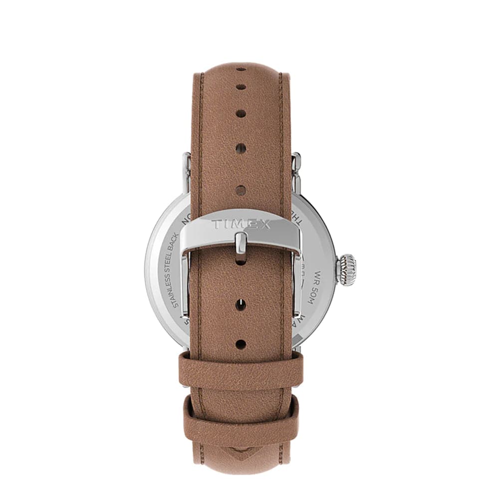 Timex Indiglo Brown Leather Strap Unisex Watch TW2V27700 H2 Hub