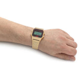 Timex Space Invaders Digital Gold Stainless Steel Strap Men Watch TW2V30100